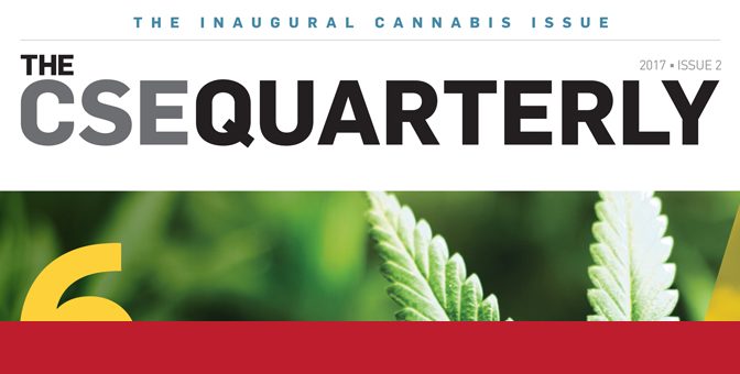 Cannabis-themed Special Edition of the CSE Quarterly now live!