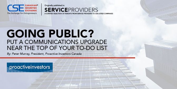 Going Public?  Put a Communications Upgrade Near the Top of Your To-do List