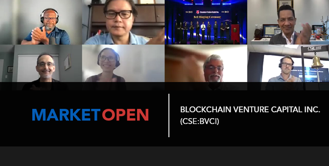 Blockchain Venture Capital Inc. (CSE:BVCI) Joins the CSE for a Virtual Market Open