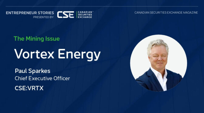 Vortex Energy header image with CEO headshot